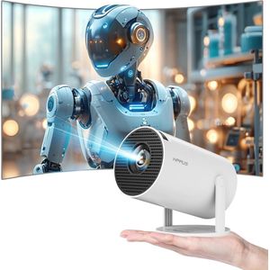 Draagbare 4K Projector met Hoogwaardige Beeldkwaliteit, Wi-Fi 6, en Bluetooth 5.2