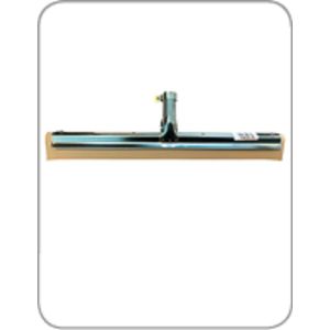 Vloertrekker metaal en wit rubber - 55 cm lengte met waterrand - Inclusief Steel Hout 140 cm Lengte