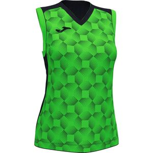 Joma - Supernova III - Mouwloze Sporttop - Zwart - Fluor Groen