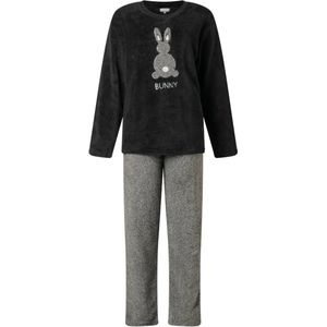 Cocodream dames huispak fleece | MAAT M | Bunny | zwart