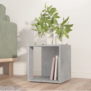 The Living Store Hoektafel Spaanplaat - 33 x 33 x 34.5 cm - Betongrijs