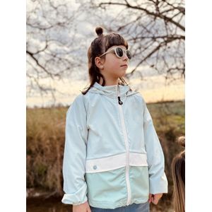 Ducksday - Jas - Windstopper - Waterafstotend - Unisex - Breeze - Muntgroen - herfst - Back to school - 92/98 - 2 jaar