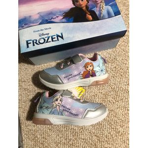 Frozen sneakers - schoenen - Elsa - Anna - licht - klittenband - lila - blauw - maat 30