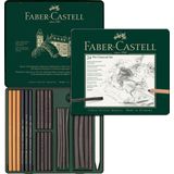 Faber-Castell houtskoolset - Pitt Monochrome 24-delig - FC-112978