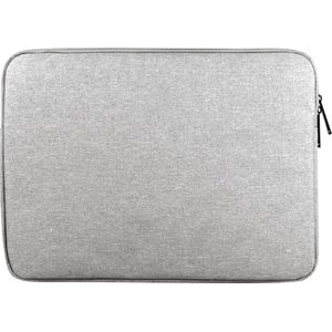 Mobigear Laptophoes geschikt voor Polyester Laptop | Mobigear Oxford Sleeve (max 32 cm x 22 cm) Laptoptas Grijs