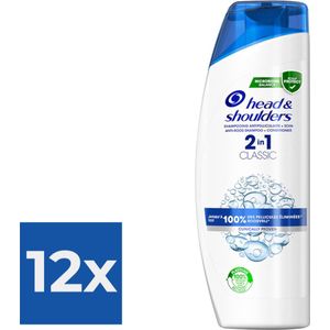 Head & Shoulders Shampoo - Classic Clean 2in1 - Voordeelverpakking 12 stuks