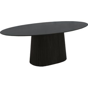Old Inn - Eetkamertafel Rome ovaal 160cm zwart