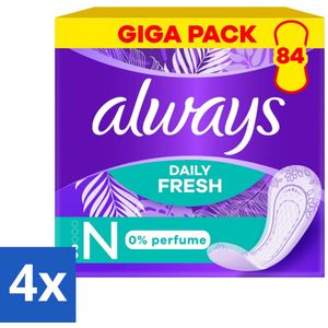 Always - Inlegkruisjes - Normal - 84 Inlegkruisjes - Voordeelverpakking - 4 stuks