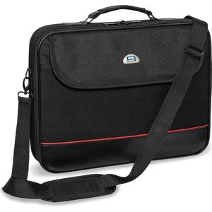 Goodivery ® Laptoptas Trendline notebooktas tot 17,3 inch (43,9 cm) schoudertas met schouderriem, zwart