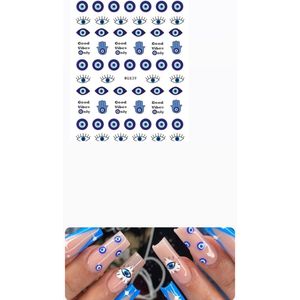 Akyol - nagel stickers - eye stickers - evileye nagel sticker - nagel sticker - verschillende ogen - turkse oog - blauwe oog - stickers voor nagel - boze oog sticker - evil eye sticker