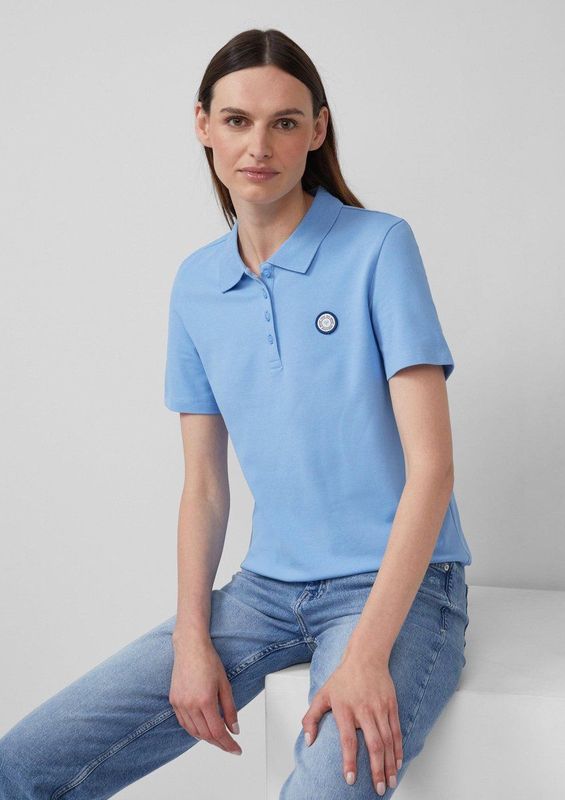 s.Oliver - Poloshirt - Sportief - Katoen Piqué - Gestreept Dessin