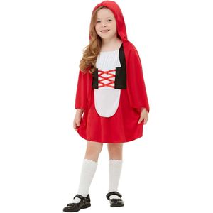 FUNIDELIA Roodkapje kostuum voor meisjes - Maat: 122 - 134 cm - Rood