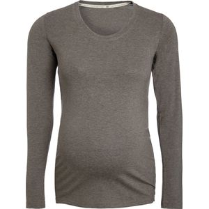 Baby's Only Zwangerschapstop lange mouw Glow - Zwangerschapsshirt gemaakt uit 96% viscose en 4% elastaan - Longsleeve dames - Hazel brown - S