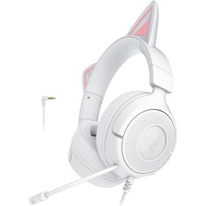 Razer Kraken Kitty V3 X - Bedrade Headset - Wit - HyperClear Cardioïde Microfoon - TriForce 40 mm Drivers