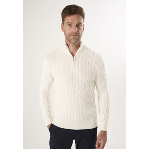 Felix Hardy - Kabelgebreide Trui - Ecru - Heren - 100% Katoen