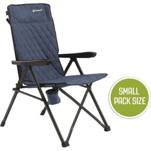 Outwell Lomond campingstoel - gevoerde bekleding - 5 standen - blauw