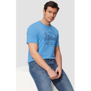 Shirt - Jersey - Ronde Hals - Normale Pasvorm - Kwartmouw - Logoprint