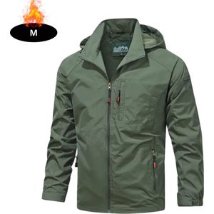 Nivard Windjas Heren - Parka - Lente & Herfst - Jas - Volwassen - Windjack - Windbreaker - Outdoor - Legergroen - XS