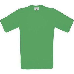 B&C Exact 150 Kids T-shirt Kelly Green Maat 3/4 (onbedrukt - 5 stuks)