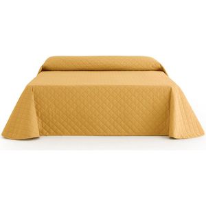 Bedsprei Duo Quilt Bedmaat 80-90cm Spreimaat 180x270cm Mosterdgeel