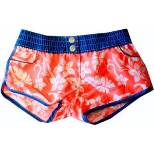 Far Out short -beachshort -meisjes- oranje - maat 116-122- kortebroek