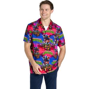 OppoSuits Shirt - TMNT™ Dude! - Heren Overhemd - Korte Mouwen - Meerkleurig - Maat XXL