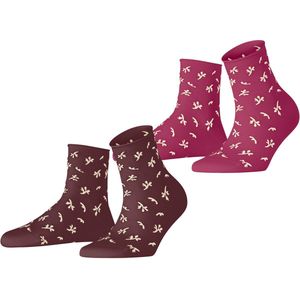 Esprit - Twig - Gedessineerd Katoen - Veelkleurig - 2-Pack Dames Sokken