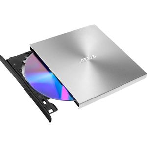 ASUS ZenDrive U9M SDRW-08U9M-U - Schijfstation - DVD��RW (�R DL) - 8x/8x - USB 2.0 - extern - zilver - voor 15; ROG Strix G15; ROG Zephyrus Duo 15; ROG Zephyrus G14; TUF505; ZenBook 13