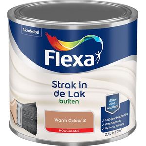 Flexa Strak in de lak - Buitenlak Hoogglans - Warm Colour 2 - 500ml