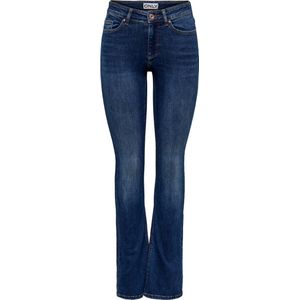 Only Dames Jeans ONLBLUSH MID FLARED flared Blauw