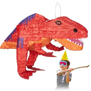 Relaxdays dino pinata - dinosaurus Piñata - T-Rex - verjaardagspinata - zelf vullen