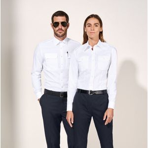 OLYMP - Pilot - Overhemd - Wit - Katoen/Polyester