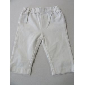 Noukie's - Broekje - Uni , wit - Lichte sweatstof - 3 maand 62