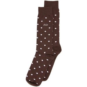 Alfredo Gonzales unisex sokken classic dots bruin
