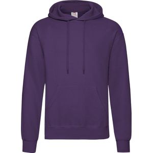 Fruit of the Loom - Classic Hoodie - Paars - S