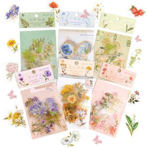 Vinyl stickers bloemen madeliefjes stickers muur sterrenhemel stickers oplichtend meisjes pvc bloemenstickers voor mobiele telefoon skateboard scrapbook (180 stuks plannerstickers)