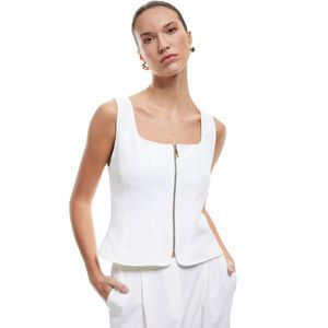 Vierkante kraag Mouwloos Tanktop