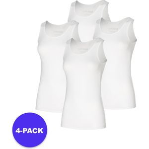 Apollo (Sports) - Bamboe Hemd dames - Wit - Maat M - 4-Pack - Voordeelpakket