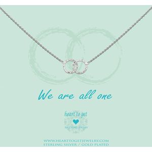Heart to Get - Ketting double karma - Zilver -  One-size