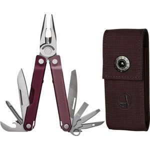 Bond Multitool 14 Gereedschappen RVS Met Etui - Compact Ontwerp (Heathered Cranberry)