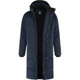 Travelin - Kalmar - Puffer Winterjas - Navy - Waterbestendig