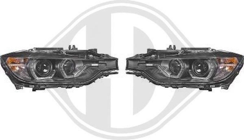 Diederichs - 1217681 - Koplampen Set - Zwart - HD Tuning