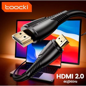 Toocki Hdmi 2.0 Kabel 4K Kabel Voor Ps5 Ps4 Ps3 Xbox Fire Stick Blue Ray Speler Hdr Hoge Snelheid Ethernet 4K 60Hz HDMI Kabel 2.0 - 4K Ultra HD - Gold Plated -Kwaliteit Pvc Kabel- High Speed - HDMI naar HDMI - 2 meter