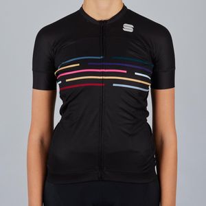Sportful Short Sleeve Fietsshirt Dames - Zwart - Maat S