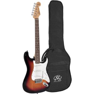 SX ED1 3TS sunburst elektrische gitaar ST-model