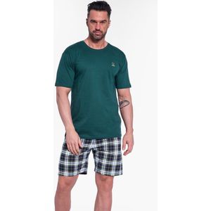 Cornette Katoenen Pyjama Heren Volwassenen Korte Mouw Korte Broek Shortama Nature 2 326/182 L