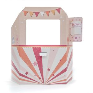 Poppenkast Karton - Met Poppen - Voor Jongens En Meisjes - Duurzaam Karton - Terra Roze