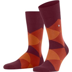 Burlington Clyde gedessineerd katoen sokken heren rood - maat 40-46