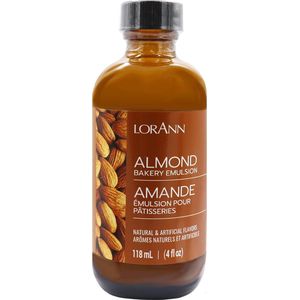 LorAnn Bakery Emulsion - Almond - 118 ml - Geconcentreerde Extracten - Smaakstof - Aroma