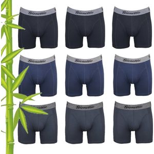 9-pack Gionettic Heren boxershort Bamboe assorti - maat XXL